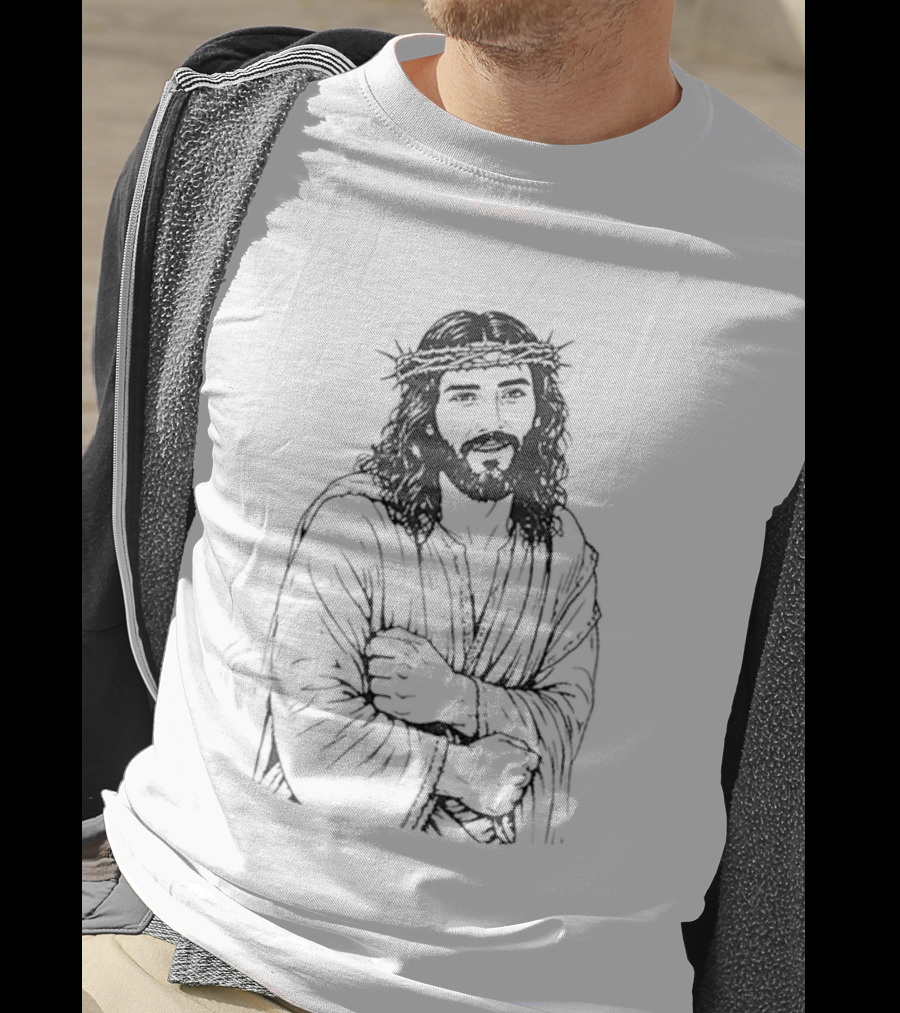 Jesus UFC Dustin Poirier Meme Sketch T-Shirt
