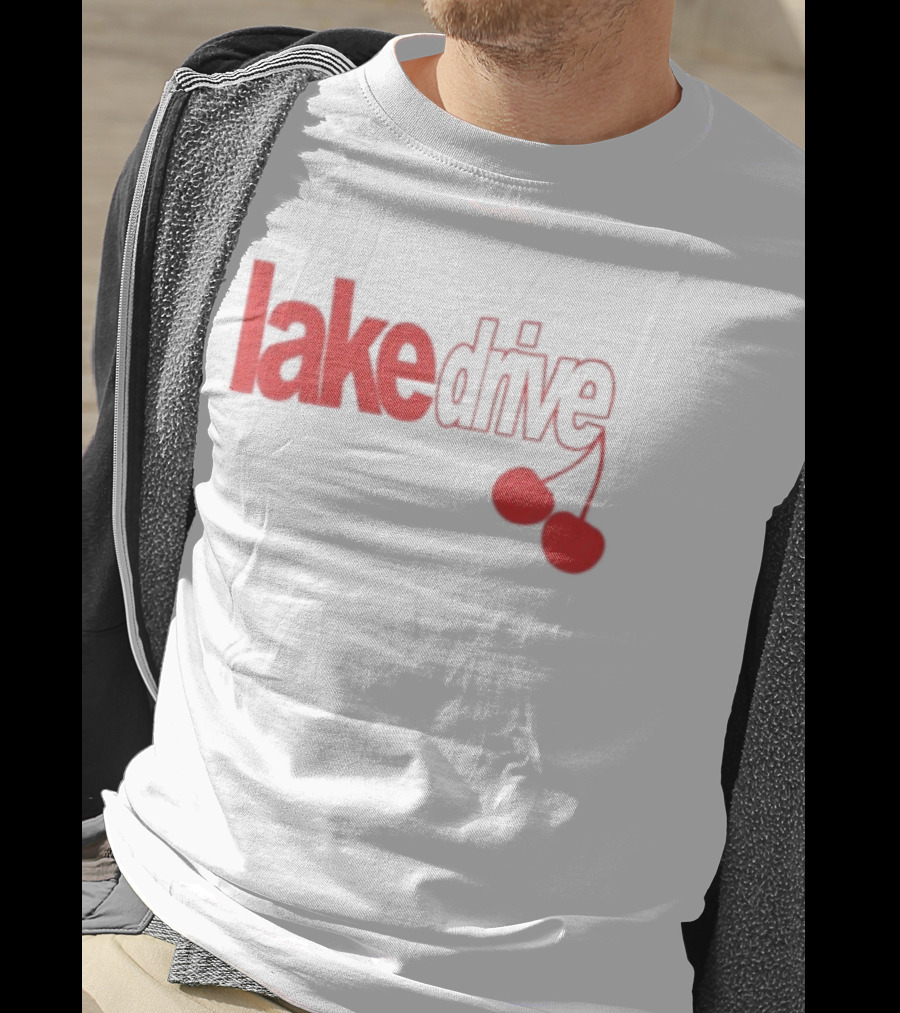 Lake Drive Cherry Ringer Retro Style Vibes T-Shirt