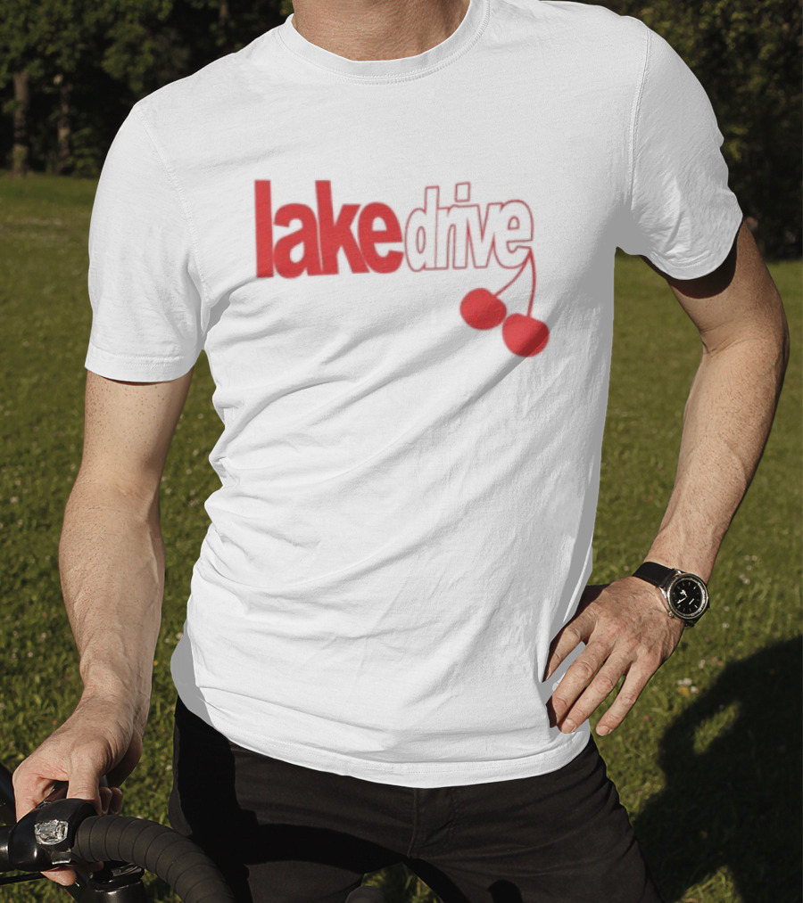 Lake Drive Cherry Ringer Retro Style Vibes T-Shirt