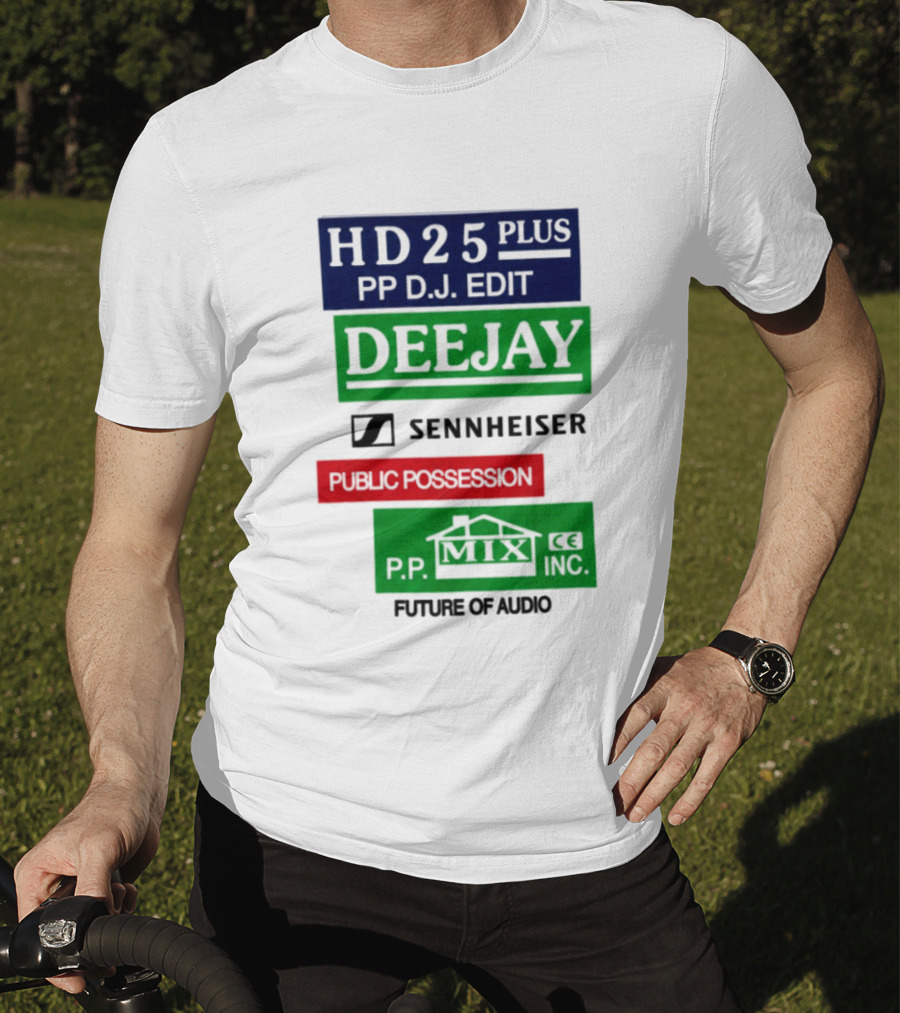 HD25 Plus PP DJ Edit Deejay Sennheiser Future Of Audio T-Shirt