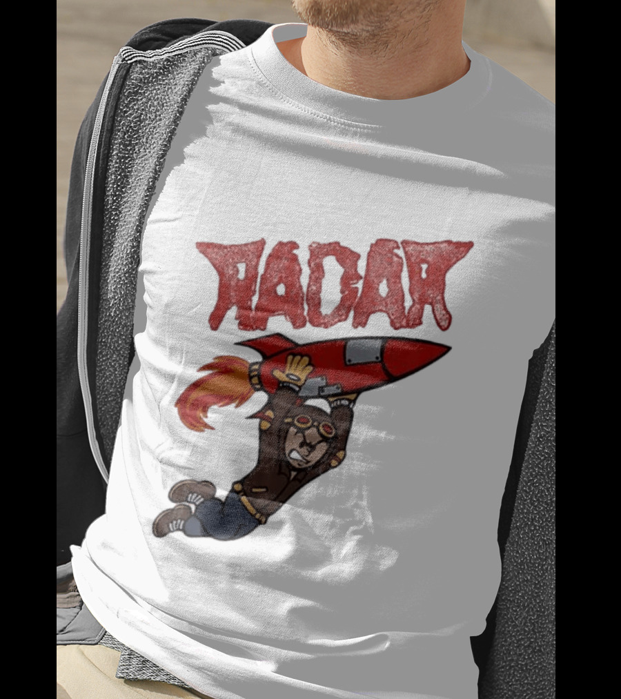 Radar Rocket Cartoon Pilot Heat Seekers T-Shirt