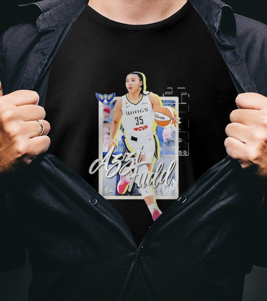 Azzi Fudd Dallas Wings 35 Basketball WNBA Slam Magazine Cover Sports Fashion T-Shirt