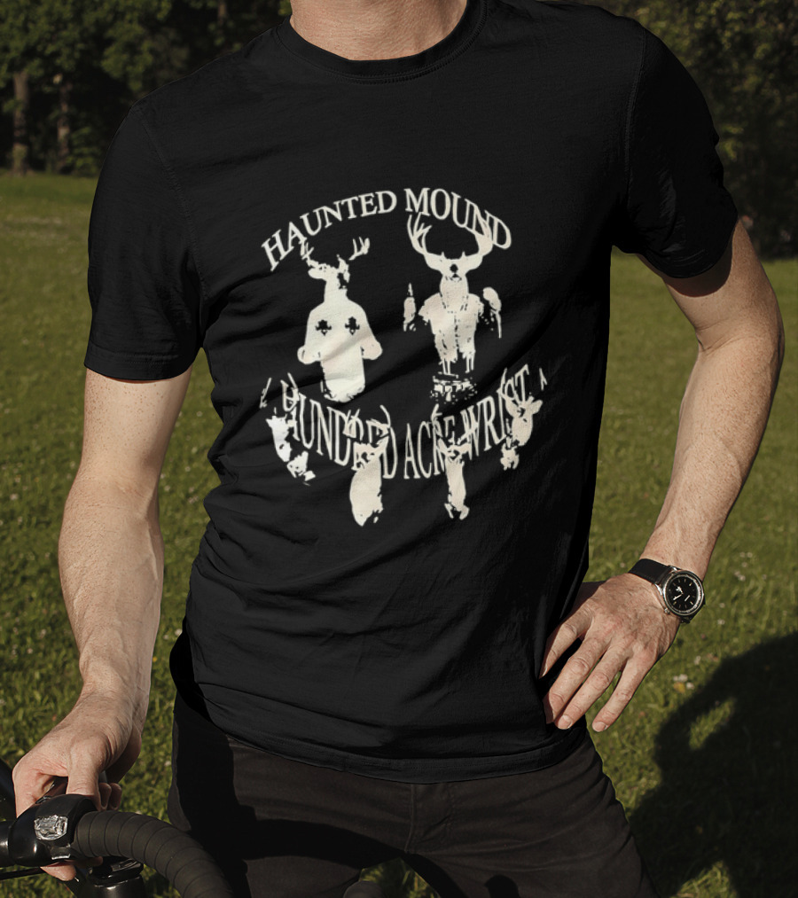Haunted Mound Hundred Acre Wrist Sematary Deer Skull T-Shirt