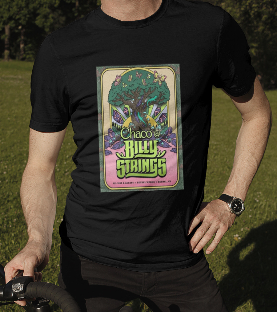 Chaco Billy Strings Bethel NY July 31st August 1st Bethel Woods Summer Concert T-Shirt