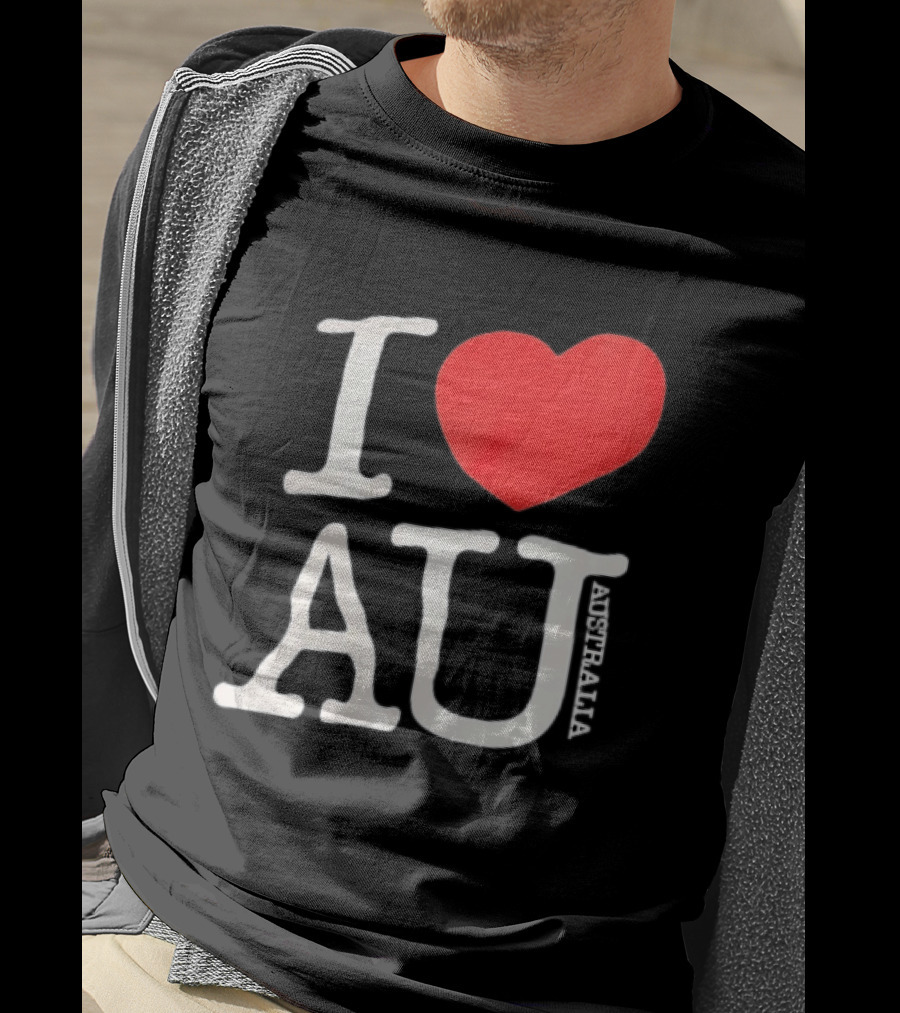 I Love AU Heart Australia Souvenir T-Shirt