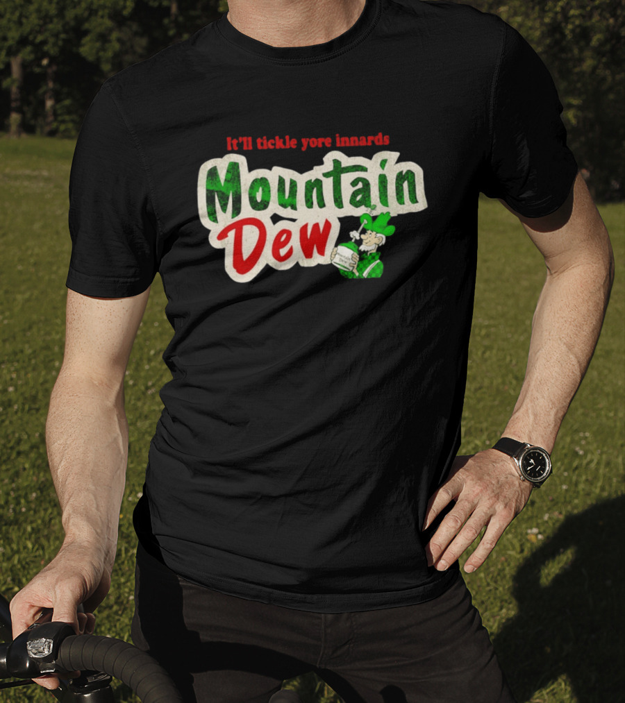 It'll Tickle Yore Innards Mountain Dew Classic Vintage Look T-Shirt