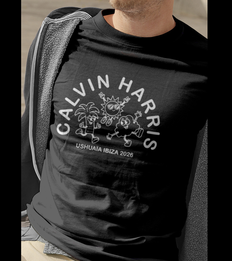 Calvin Harris Ushuaia Ibiza 2026 DJ Electronic Music Festival T-Shirt