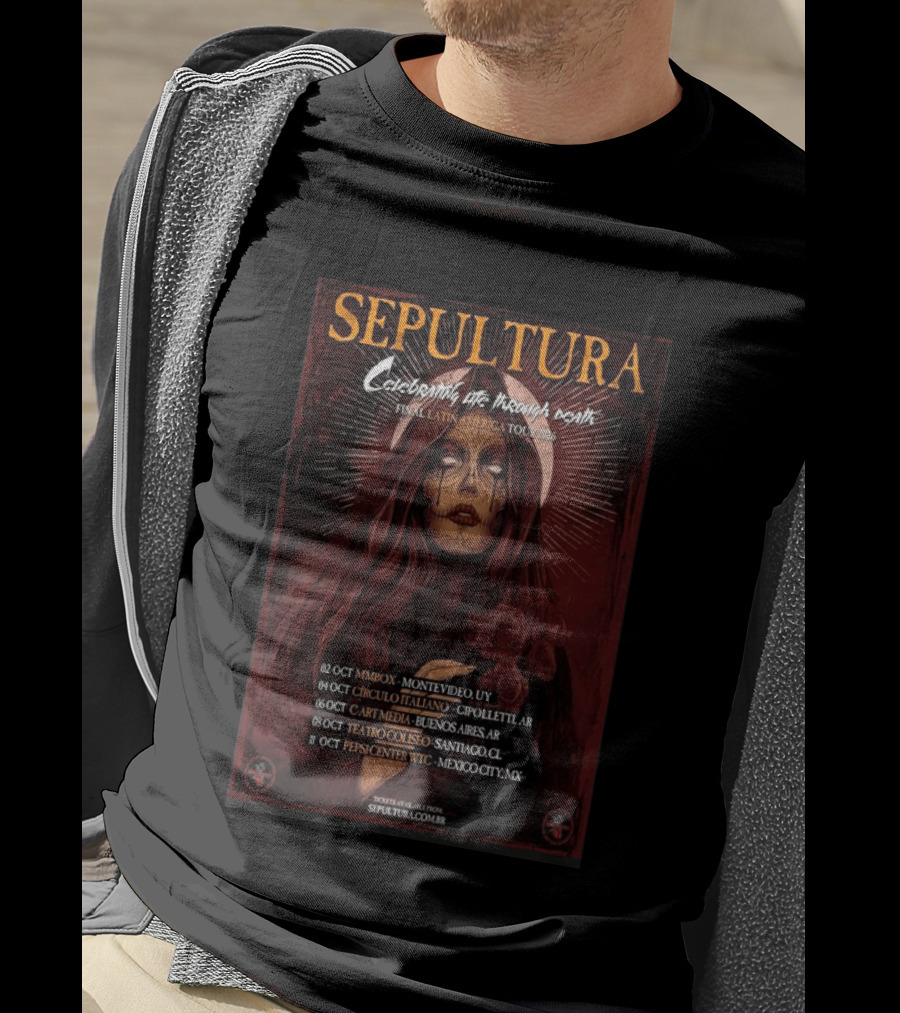 Sepultura Celebrating The Thorn Of Death Final Latin America Tour 2026 T-Shirt