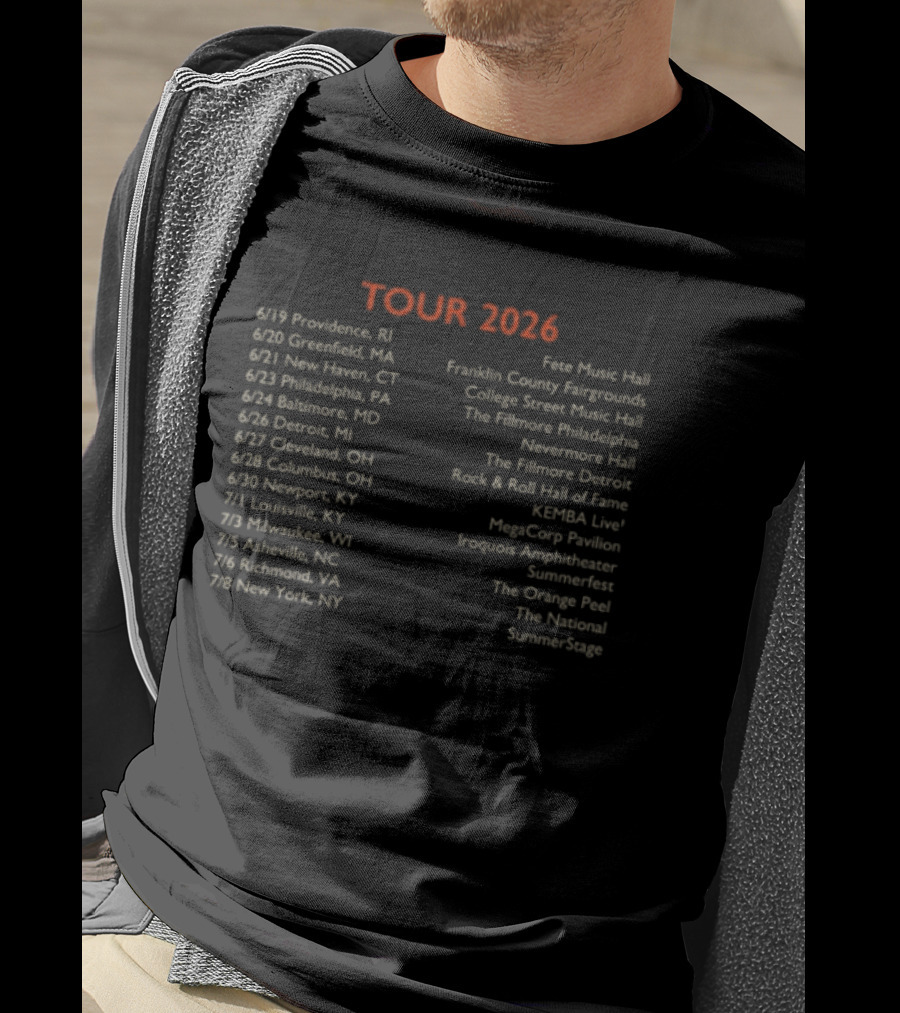 Spoon Lucifer On The Sofa 2026 Tour Dates And Venues List T-Shirt