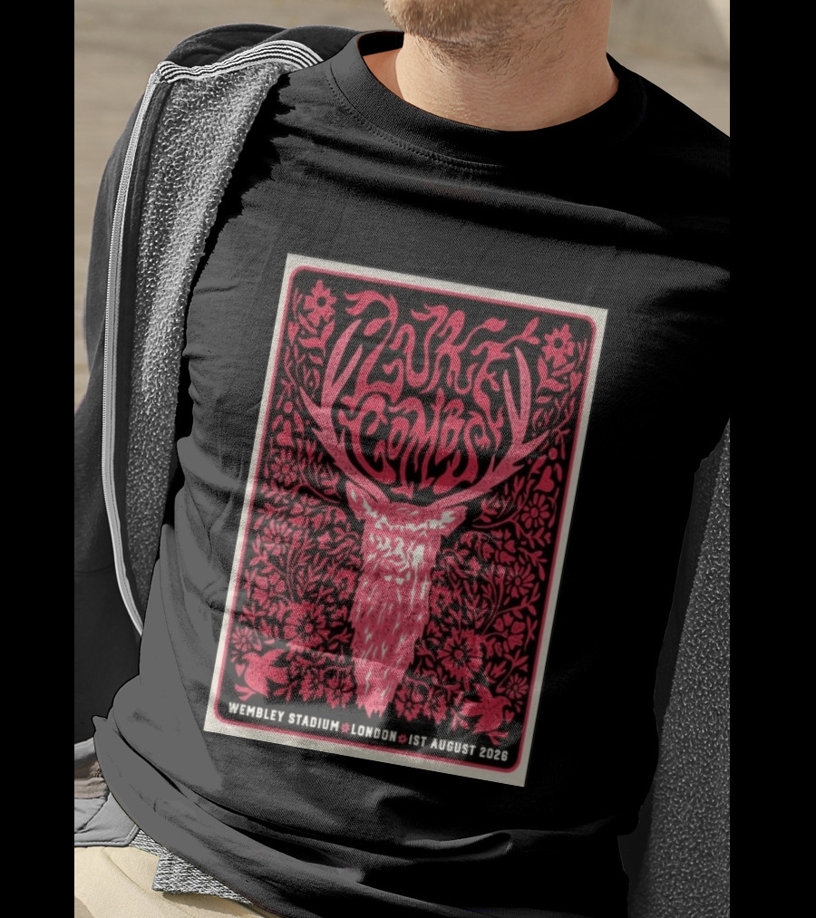 Luke Combs Wembley Stadium London 1st August 2026 Floral Antler T-Shirt