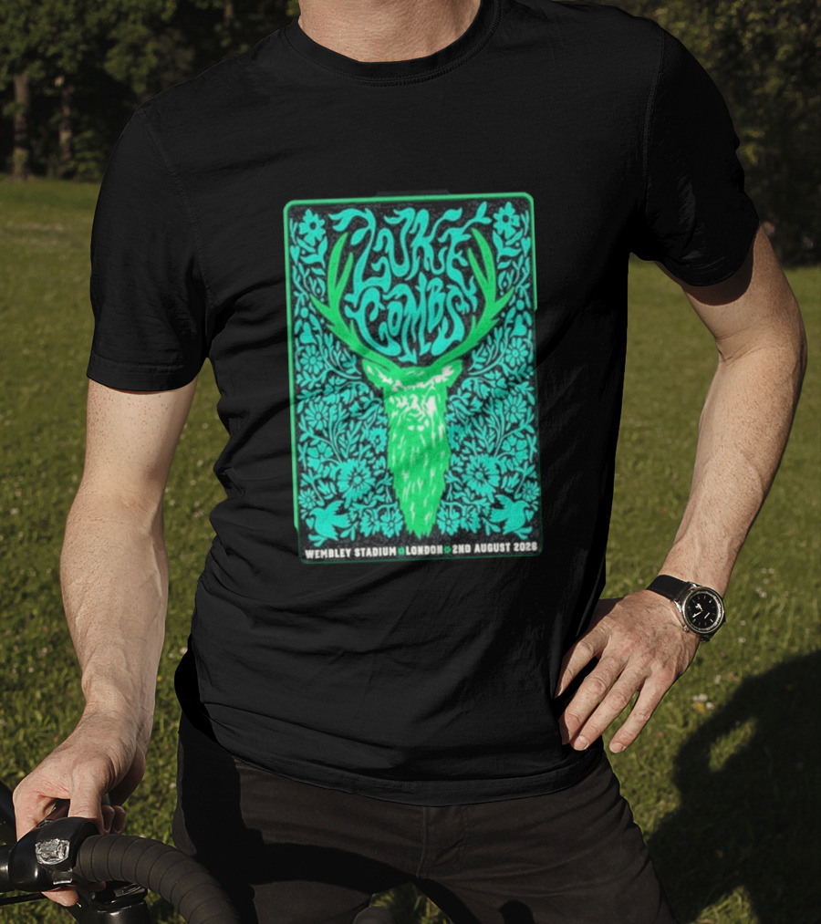 Luke Combs Wembley Stadium London August 2 2026 Deer Antlers Floral T-Shirt