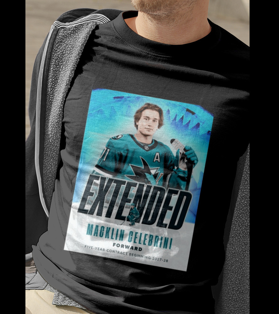 Extended Macklin Celebrini Forward Five Year Contract Beginning 2027 28 T-Shirt