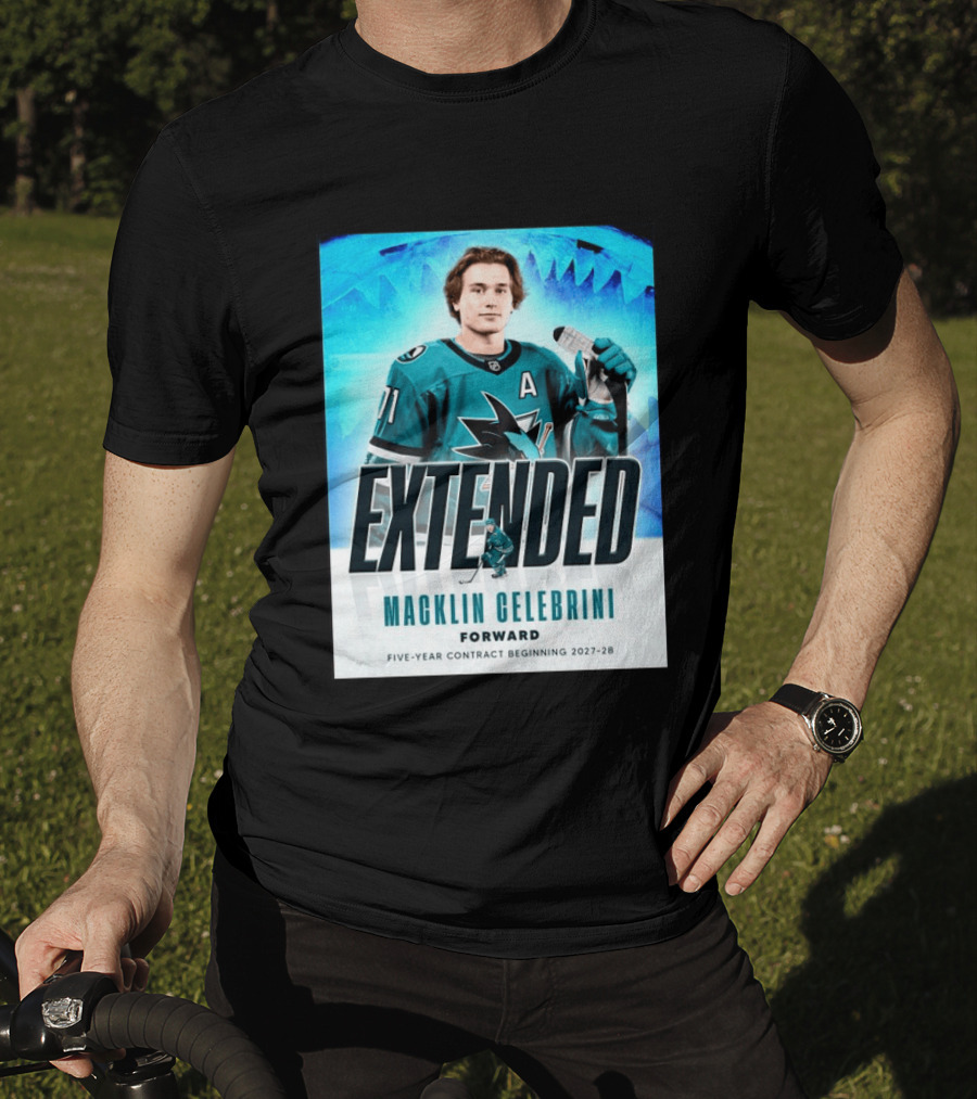 Extended Macklin Celebrini Forward Five Year Contract Beginning 2027 28 T-Shirt