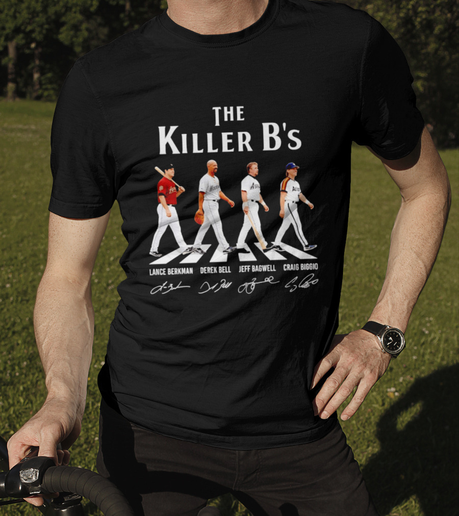 The Killer B's Lance Berkman Derek Bell Jeff Bagwell Craig Biggio Houston Astros Legends T-Shirt
