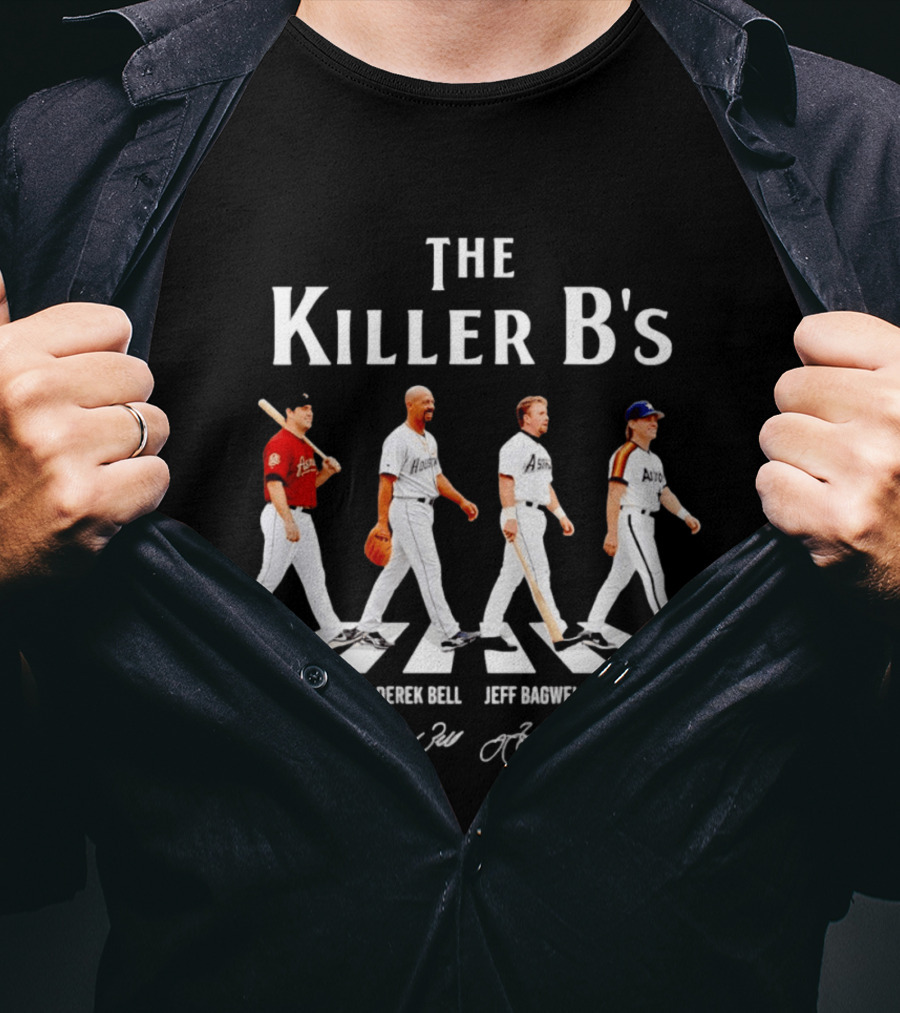 The Killer B's Lance Berkman Derek Bell Jeff Bagwell Craig Biggio Houston Astros Legends T-Shirt