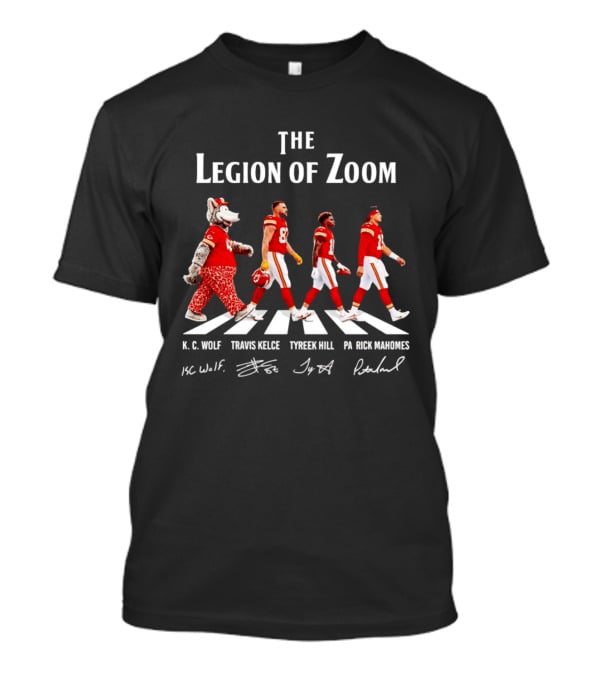 The Legion Of Zoom Kc Wolf Travis Kelce Tyreek Hill Patrick Mahomes T-Shirt