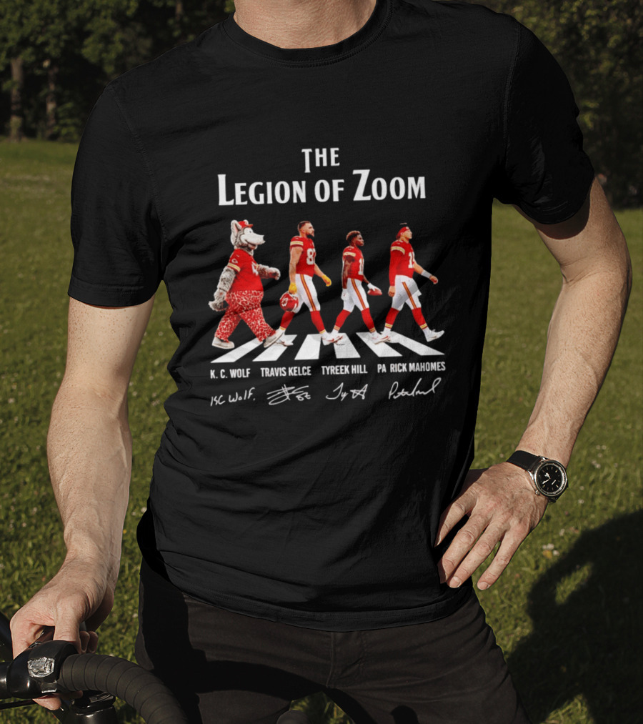 The Legion Of Zoom Kc Wolf Travis Kelce Tyreek Hill Patrick Mahomes T-Shirt