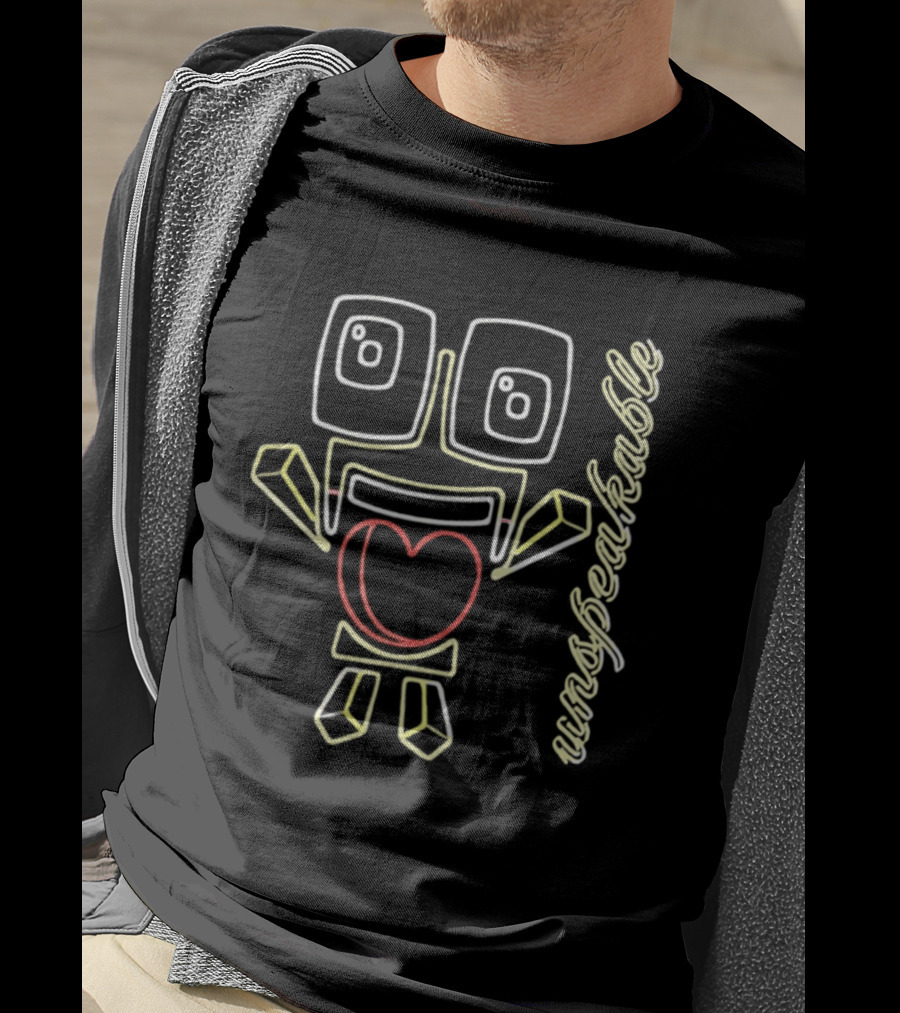 Unspeakable Neon Heart Character YouTube T-Shirt