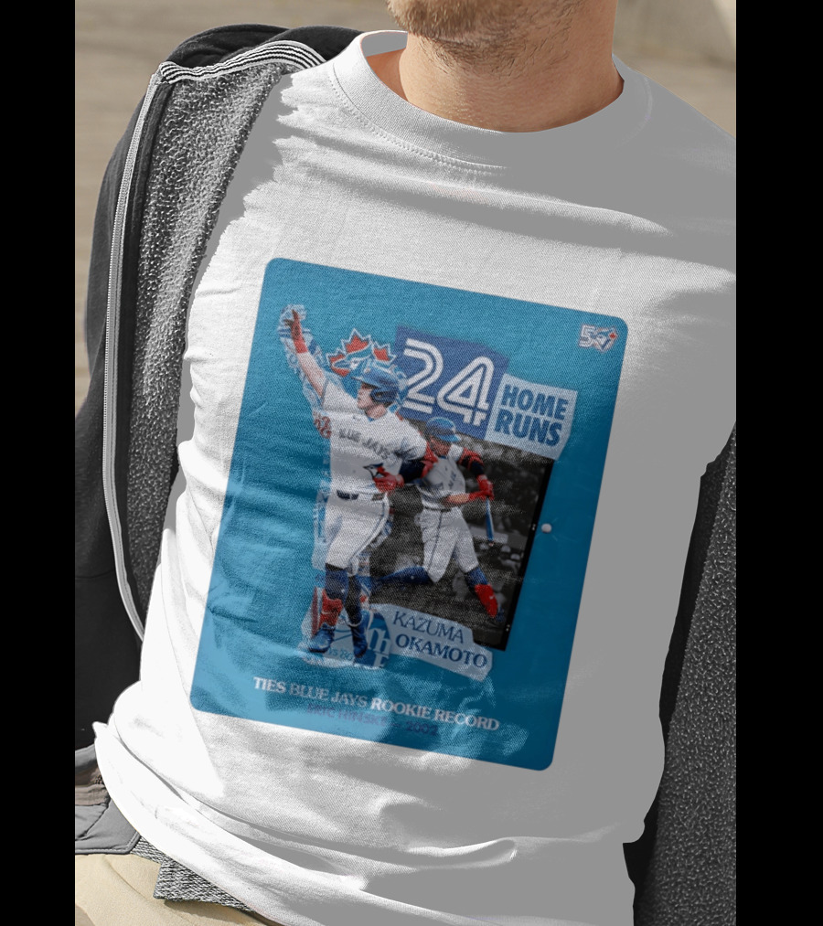 Kazuma Okamoto 24 Home Runs Ties Blue Jays Rookie Record Eric Hinske 2002 T-Shirt