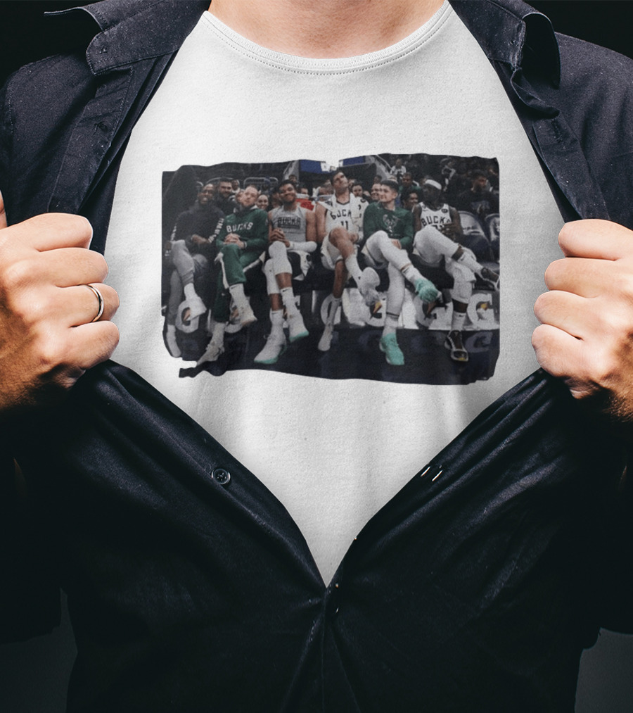 Milwaukee Bucks NBA Basketball Team Bench Players T-Shirt