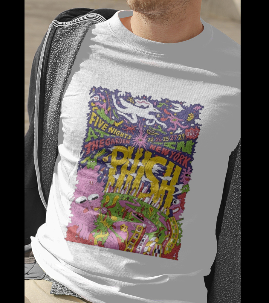 Phish Five Nights At The Garden New York July 2023 Concert T-Shirt