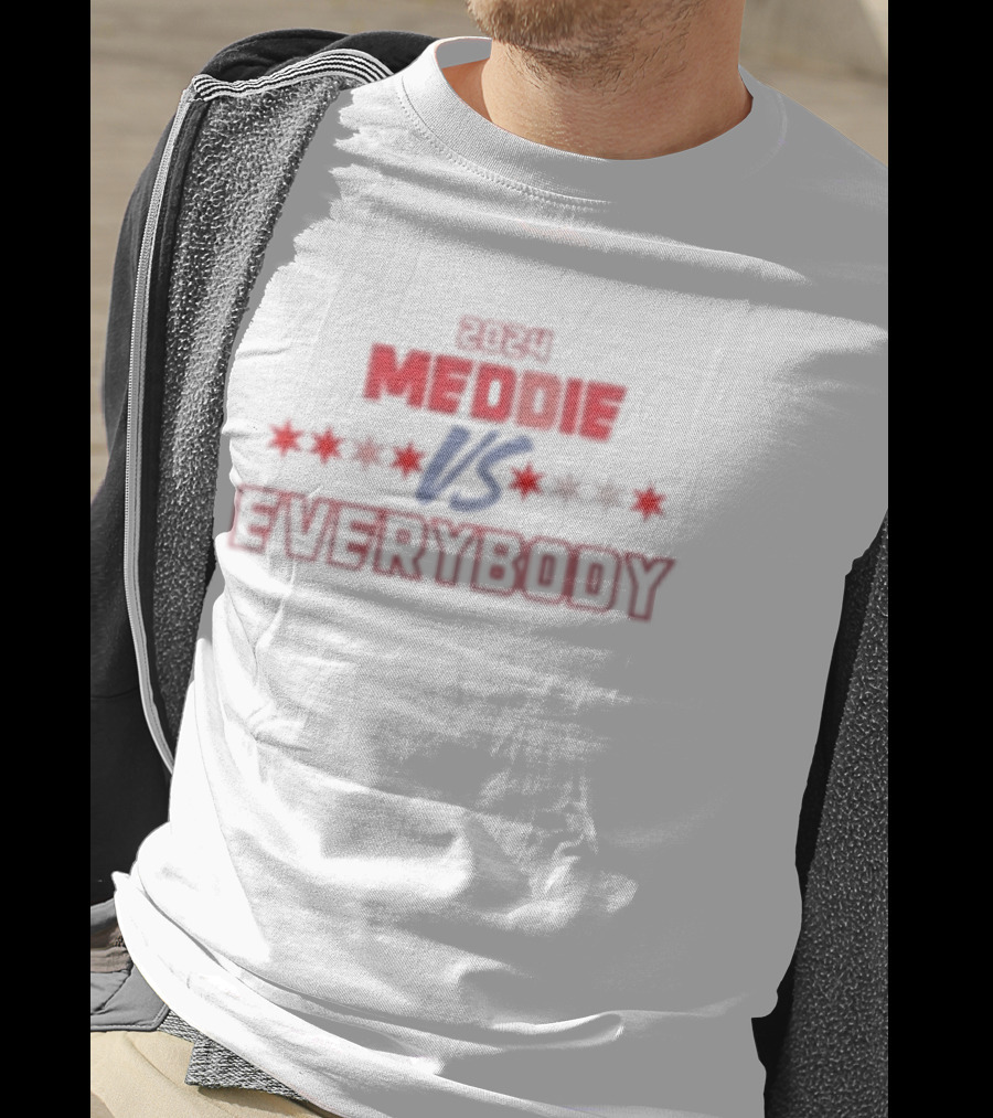 Run 4 Meddie Vs Everybody Red And Blue Stars T-Shirt