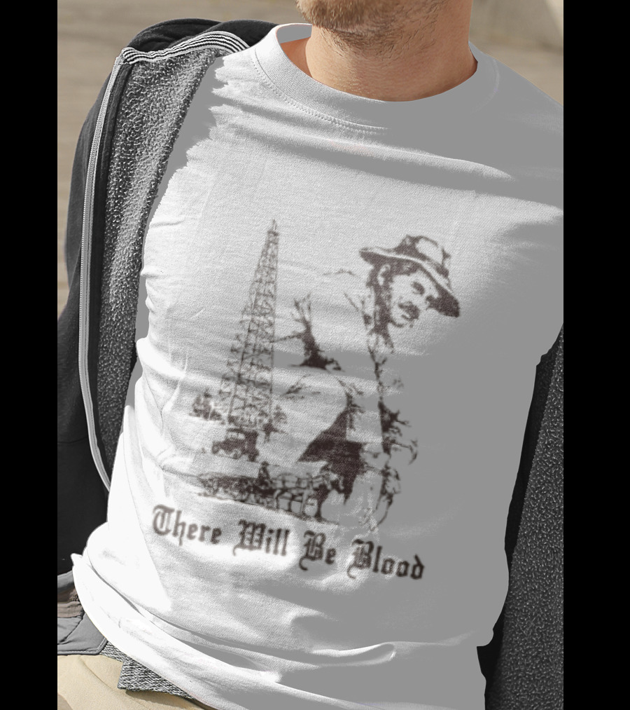 There Will Be Blood Rusty Mailbox Store Oil Derrick Cowboy T-Shirt