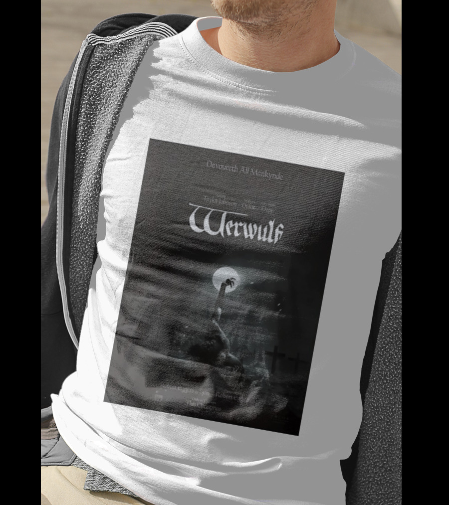 Werwulf Devoureth All Mankynde Featuring Aaron Taylor Johnson Willem Dafoe Lily Rose Depp T-Shirt