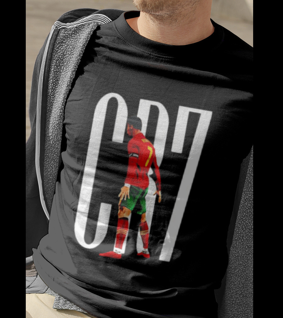 CR7 Cristiano Ronaldo Portugal National Team Iconic Number 7 Soccer Legend T-Shirt