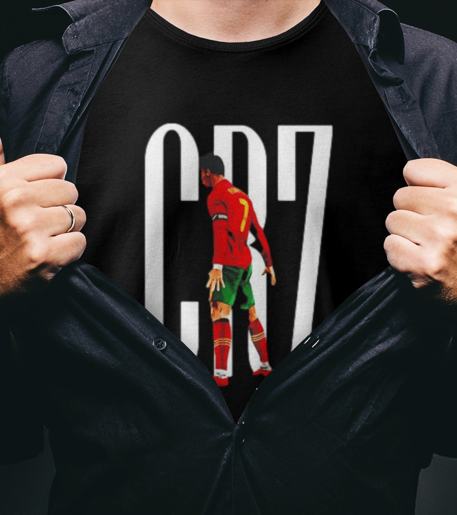 CR7 Cristiano Ronaldo Portugal National Team Iconic Number 7 Soccer Legend T-Shirt