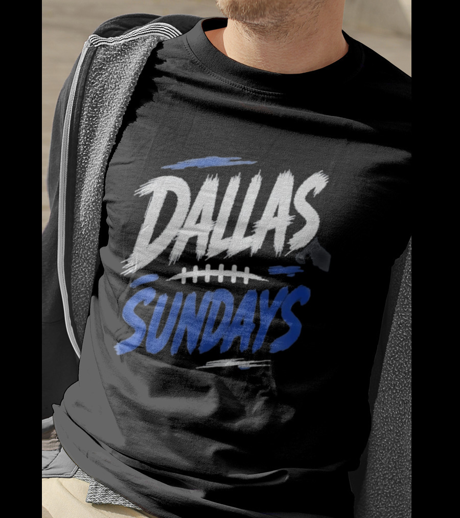 Dallas Sundays Football Brushstroke T-Shirt
