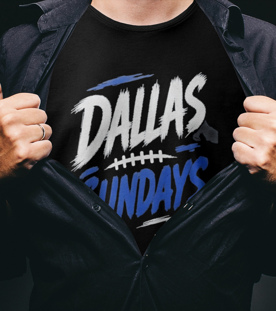 Dallas Sundays Football Brushstroke T-Shirt