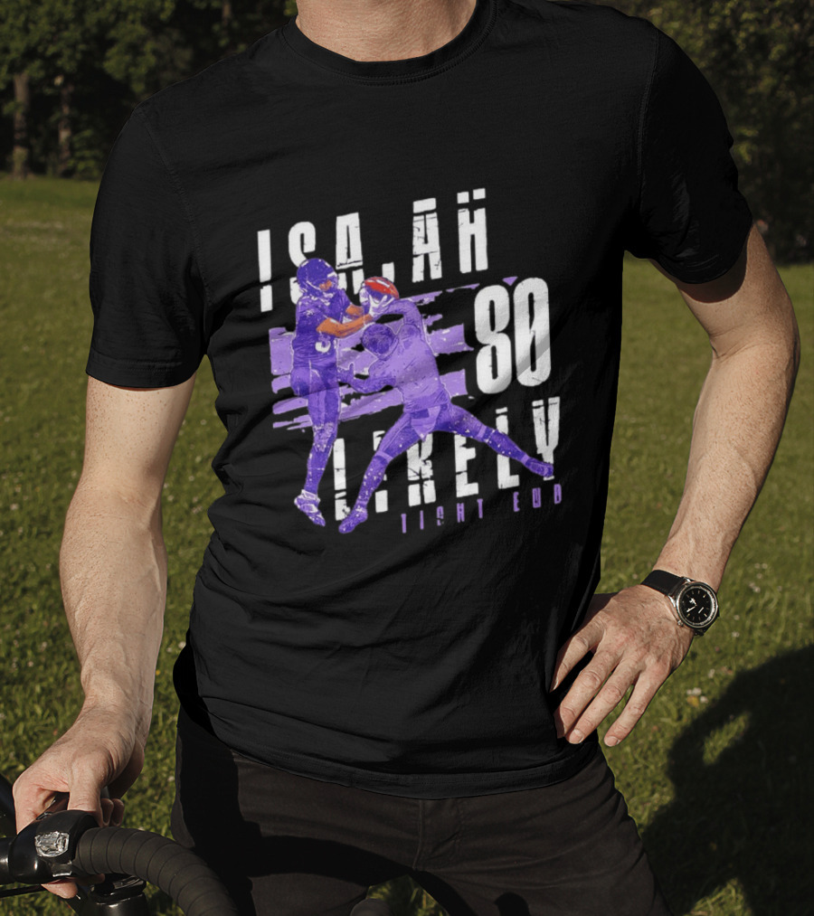 Baltimore Ravens Isaiah Likely 80 Tight End Football Player T-Shirt