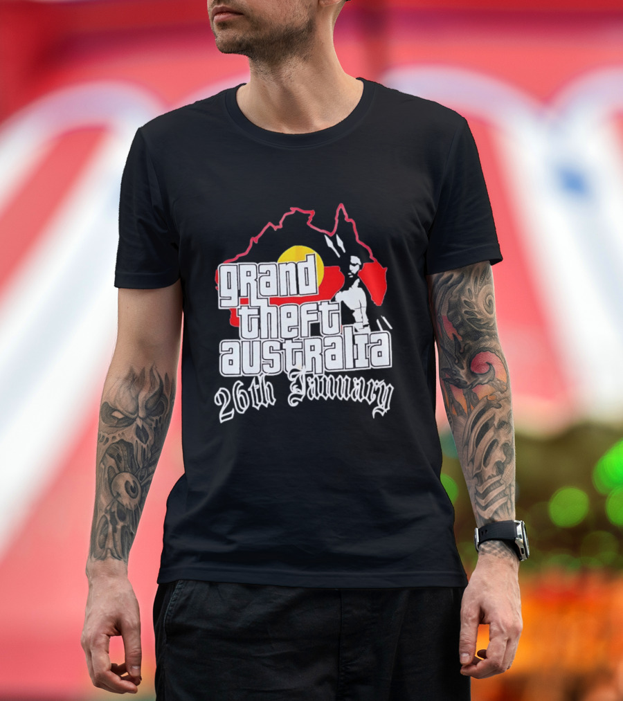 Grand Theft Australia 26th January Map Australian T-Shirt
