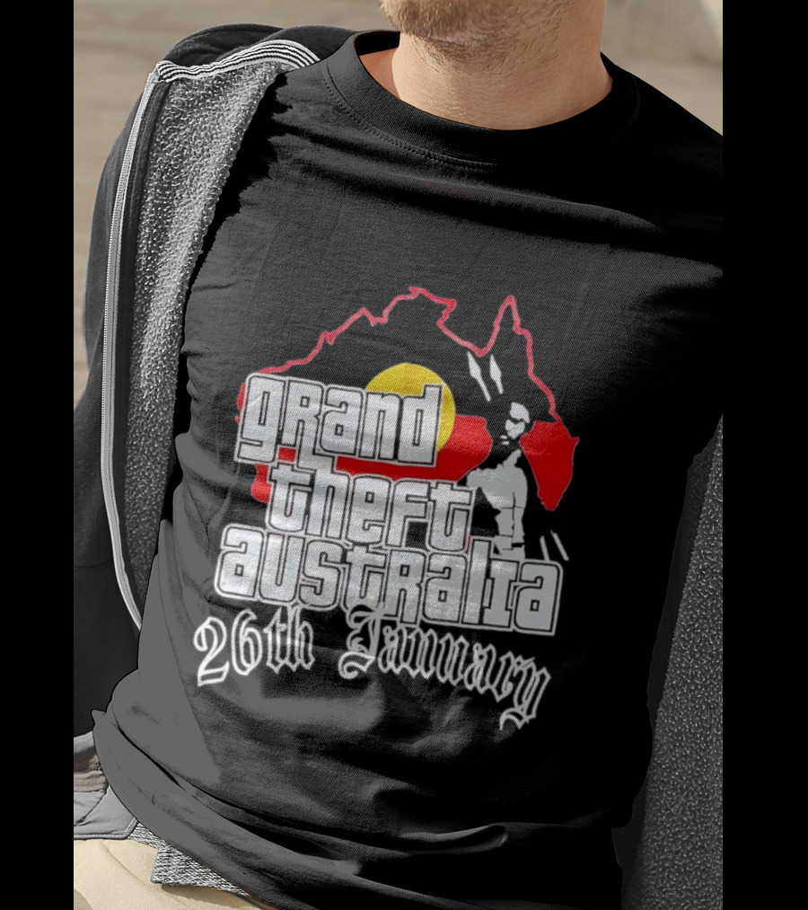 Grand Theft Australia 26th January Map Australian T-Shirt