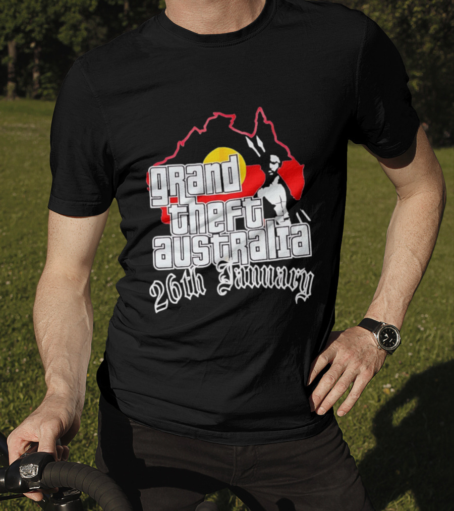 Grand Theft Australia 26th January Map Australian T-Shirt