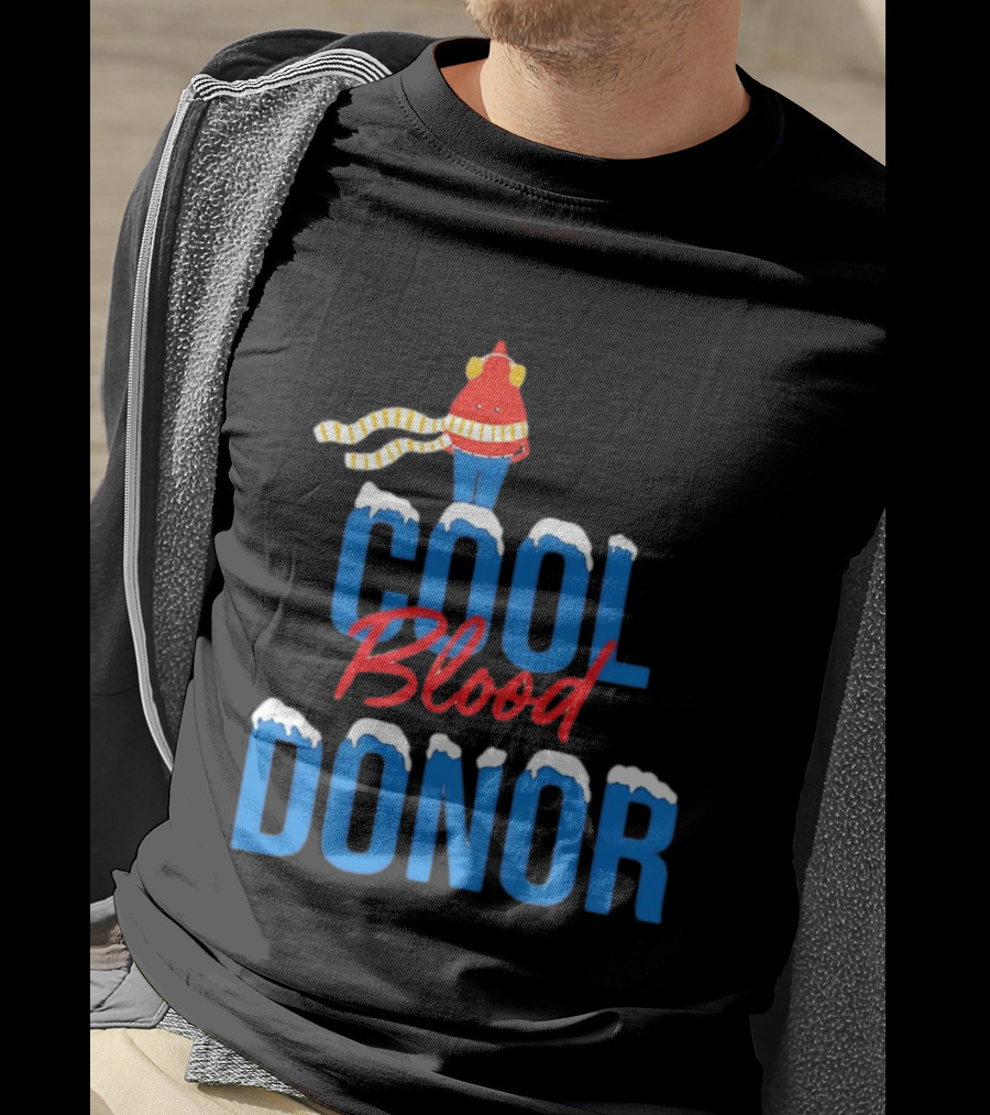 Cool Blood Donor Winter T-Shirt