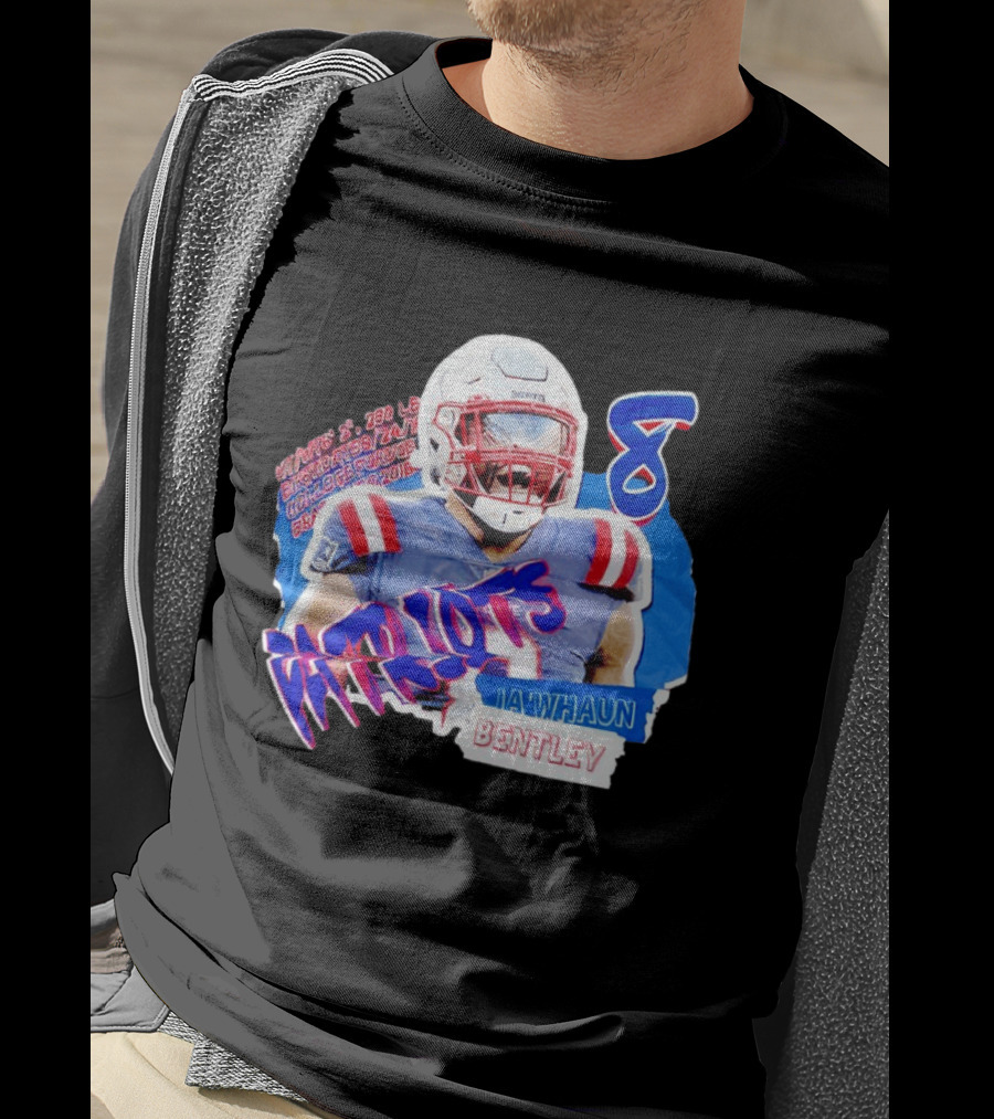 Patriots Ja'whaun Bentley New England 8 Football Superstars T-Shirt