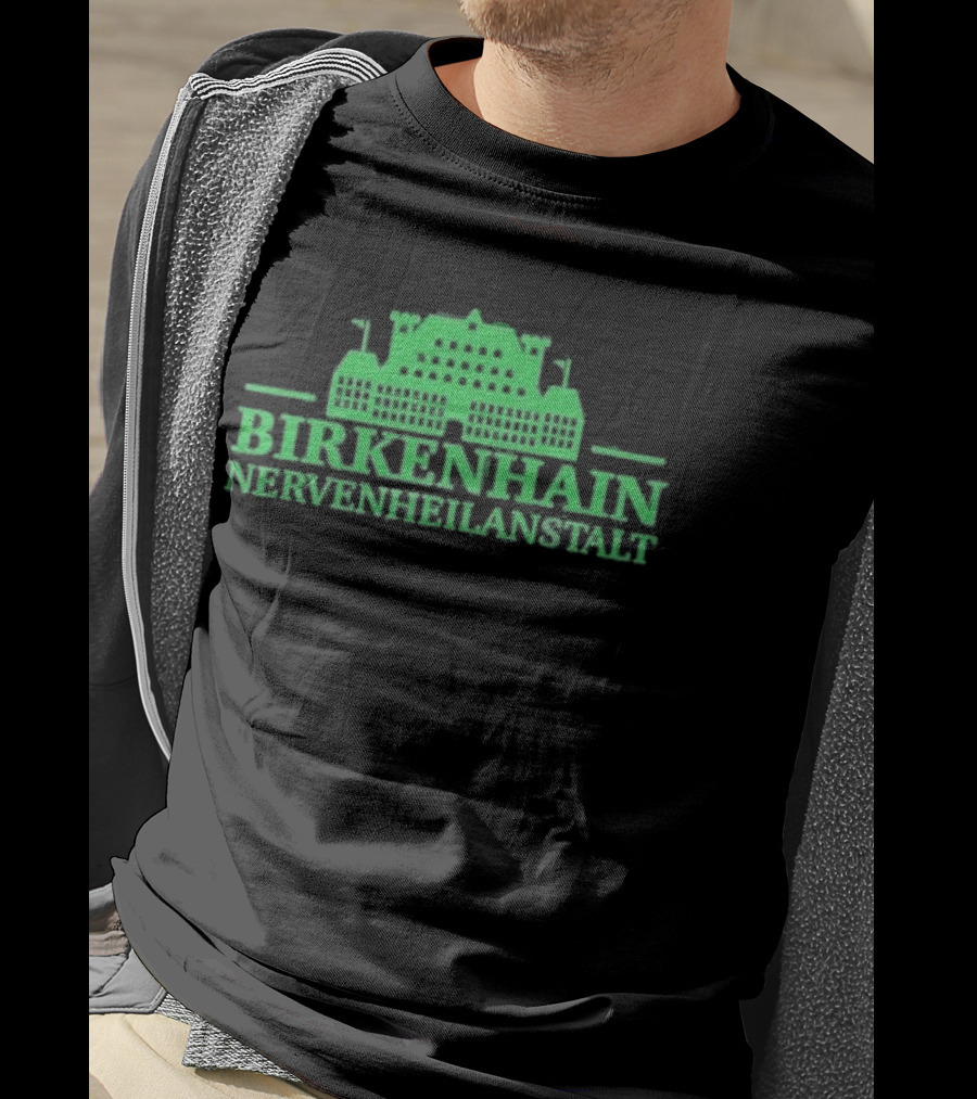 Kiz Birkenhain Nervenheilanstalt Building Icon Green T-Shirt