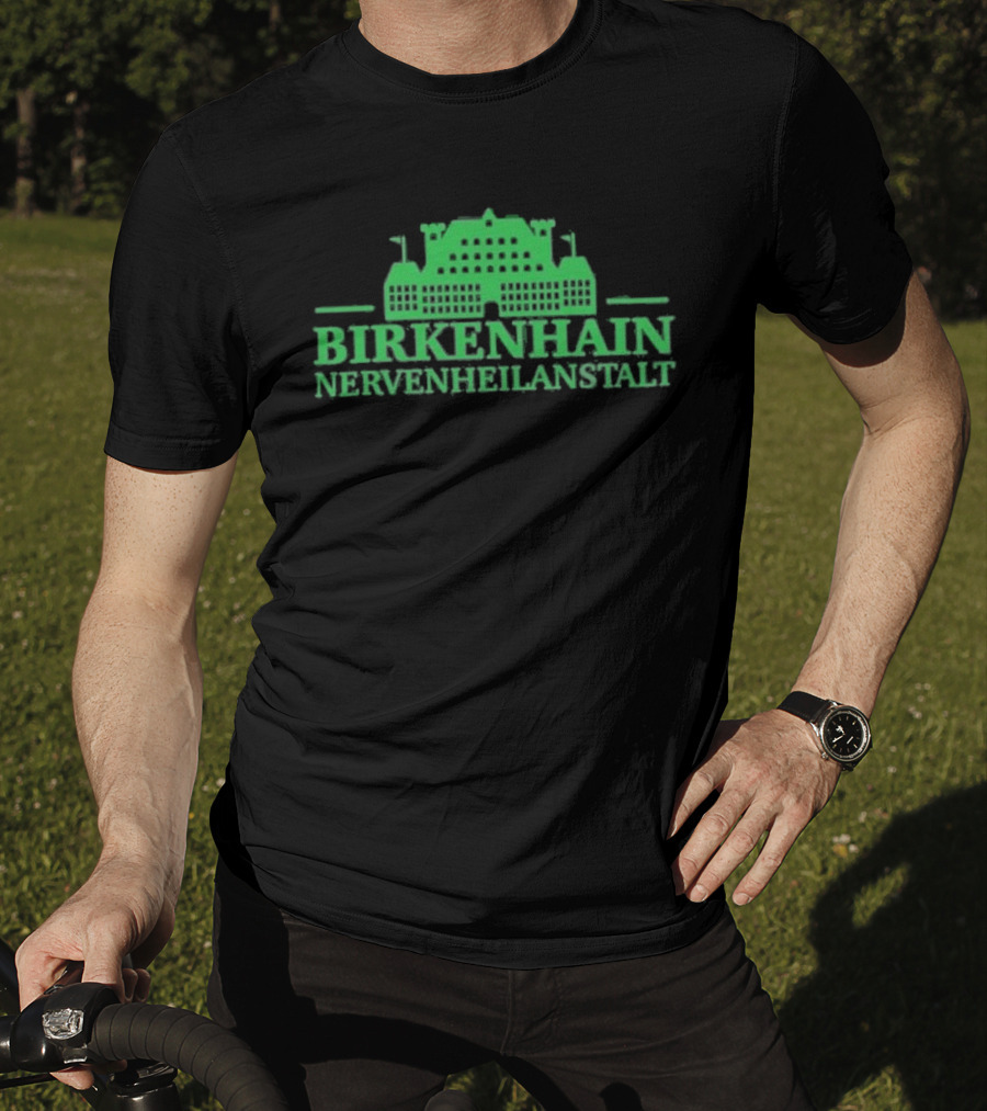 Kiz Birkenhain Nervenheilanstalt Building Icon Green T-Shirt