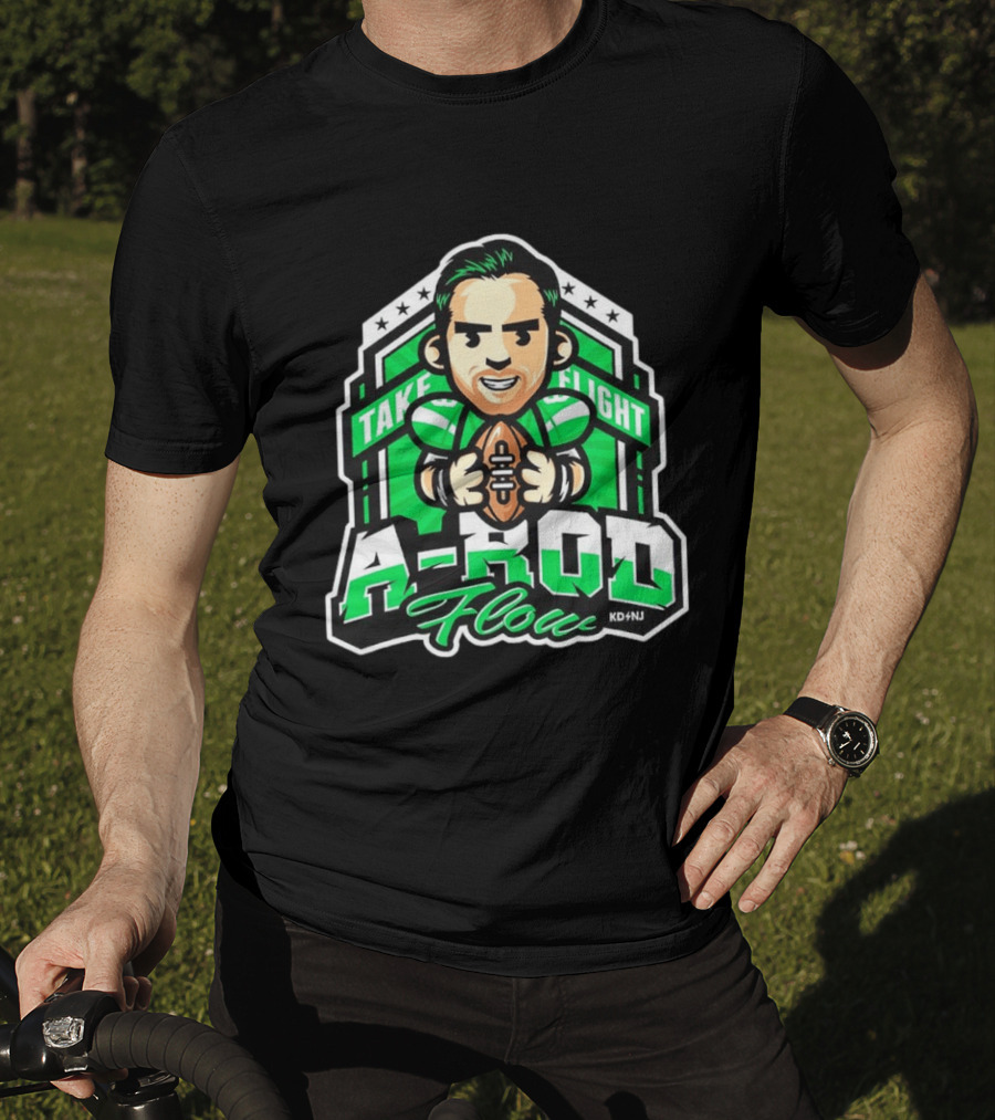 New York Jets Aaron Rodgers Take Flight A Rod Flow T-Shirt