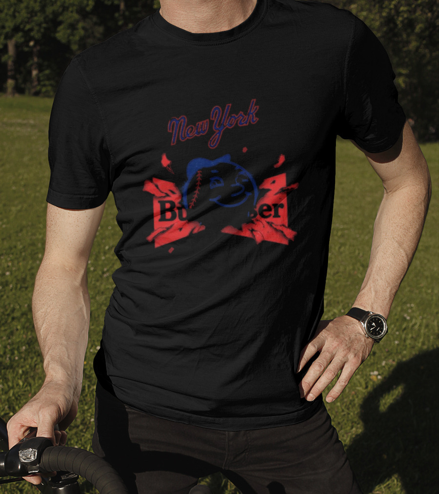 New York Mets Mr Met Budweiser Kings Of Baseball T-Shirt