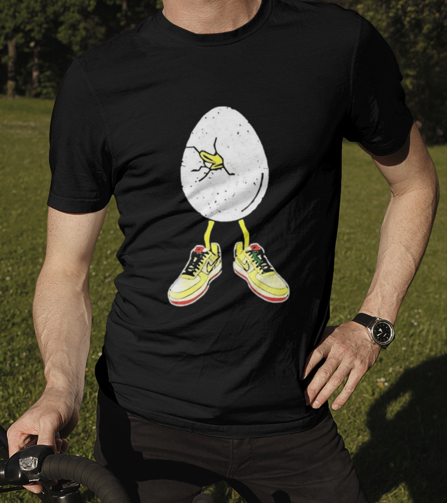 Oregon Football Fit For Flight Go Ducks Egg Cracked Sneakers Retro Nike T-Shirt