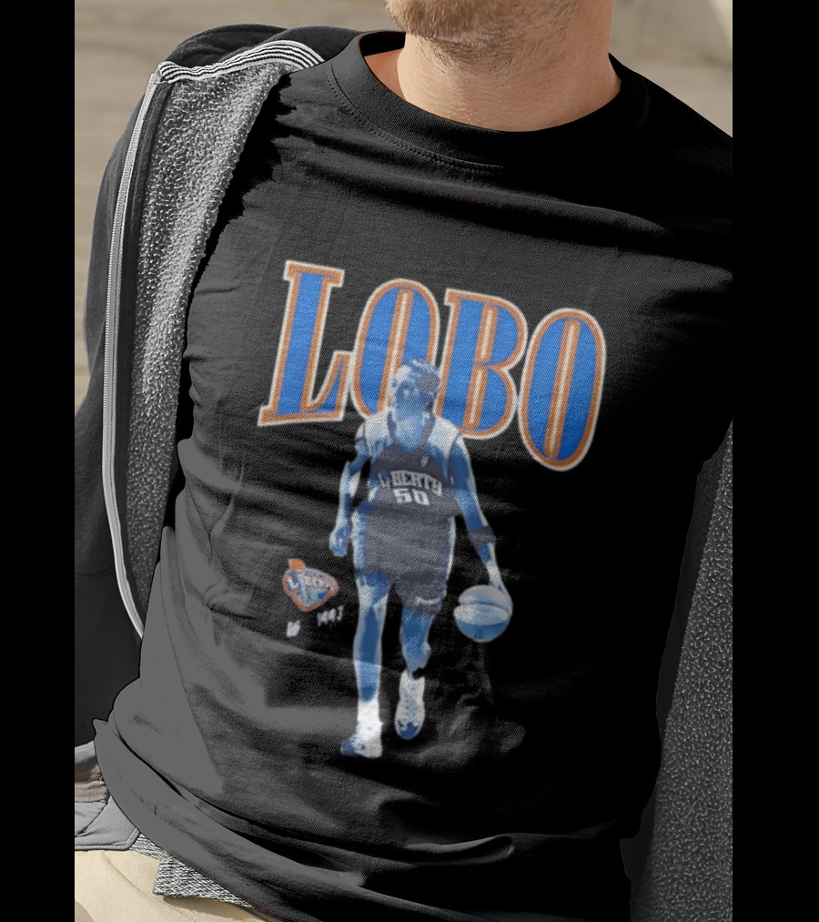 Lobo 50 New York Liberty WNBA Player Basketball T-Shirt