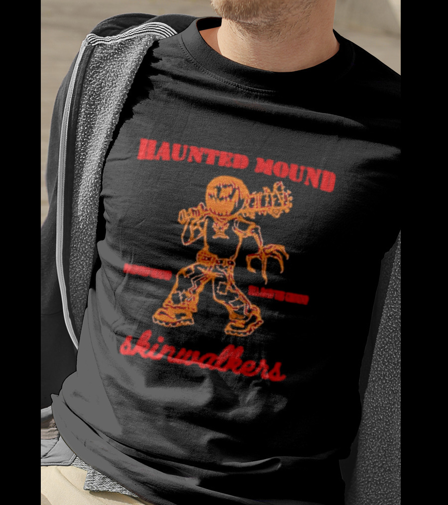 Haunted Mound Skinwalkers Creepy Figure Monster Scary T-Shirt