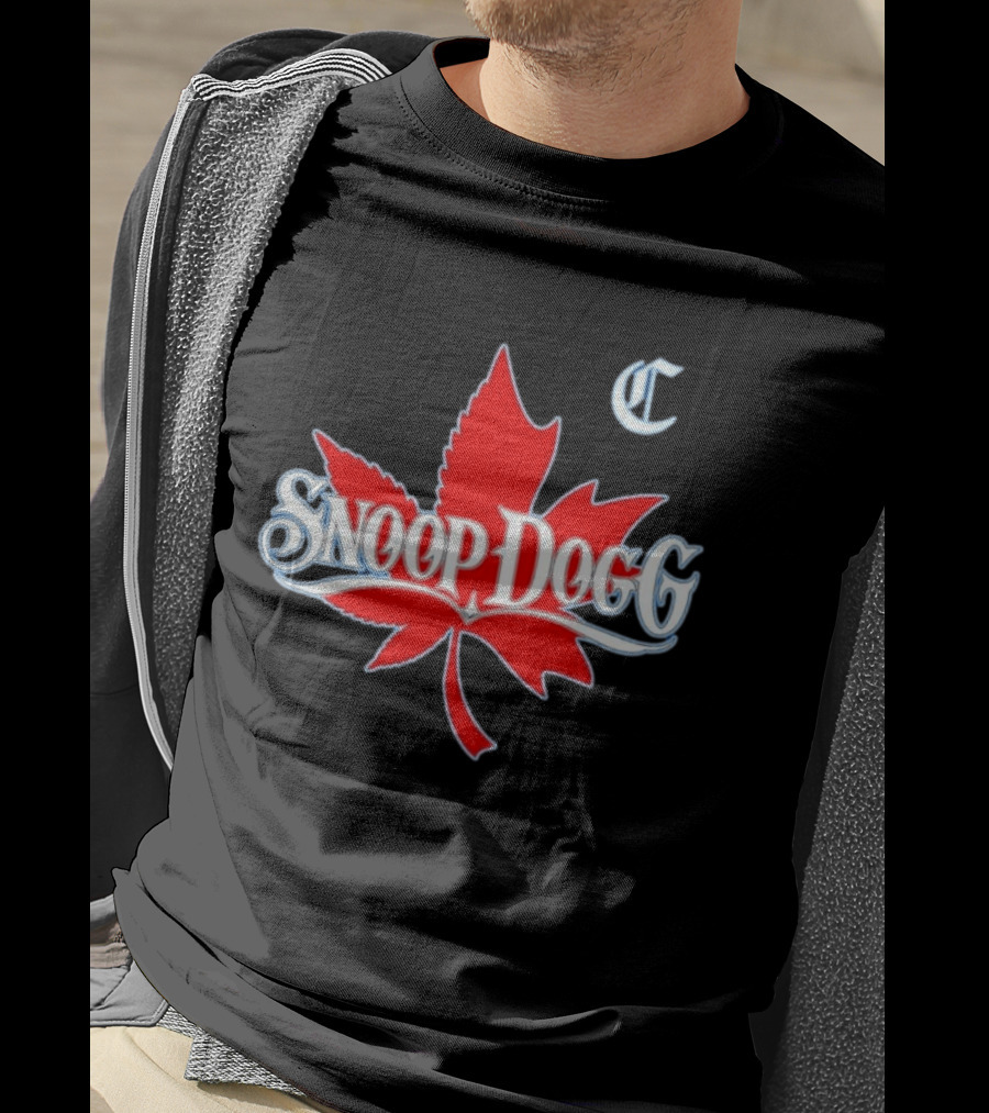 Snoop Dogg 2024 Cali To Canada Tour Schedule Date List Red Maple Leaf T-Shirt