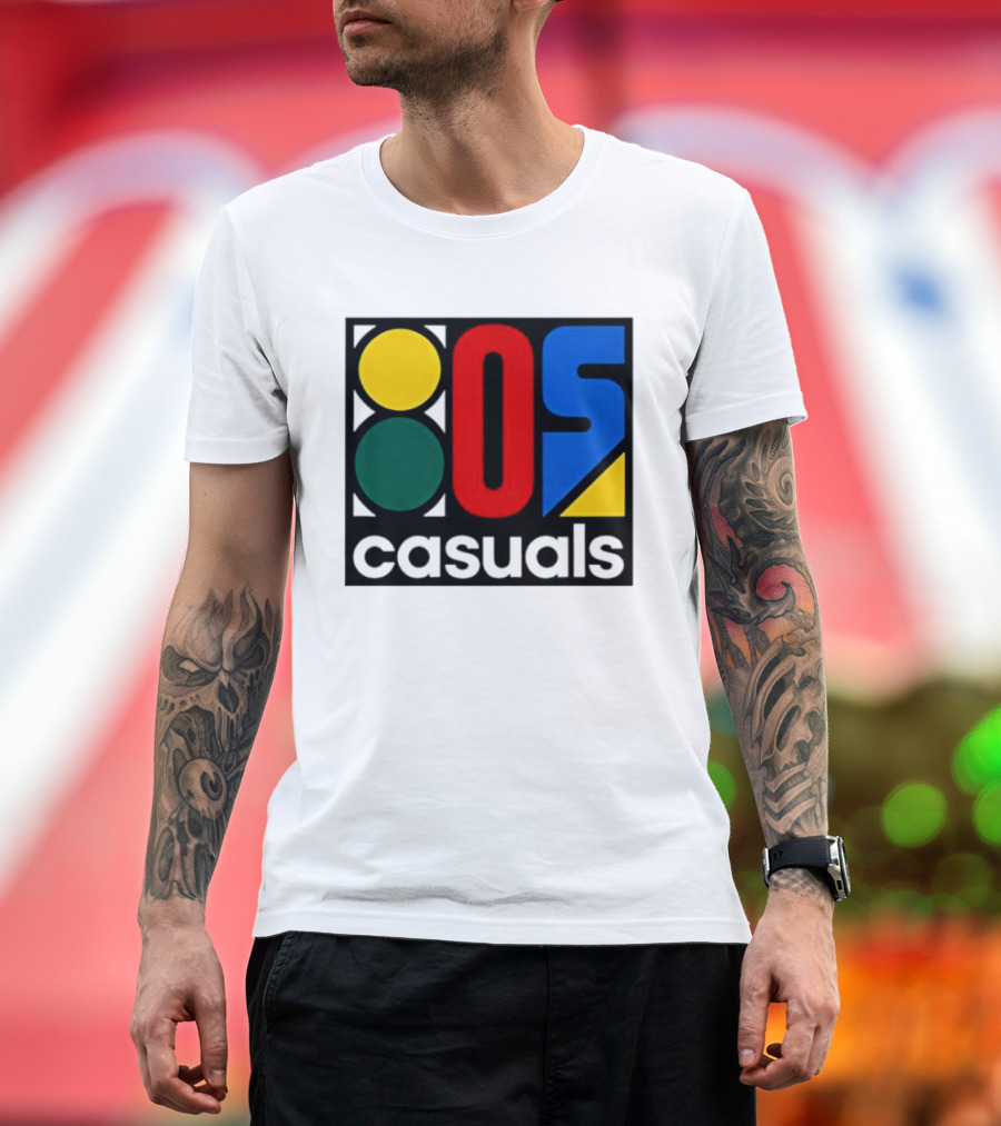 80s Casuals Retro Style Colorful Geometric Icon Collection T-Shirt