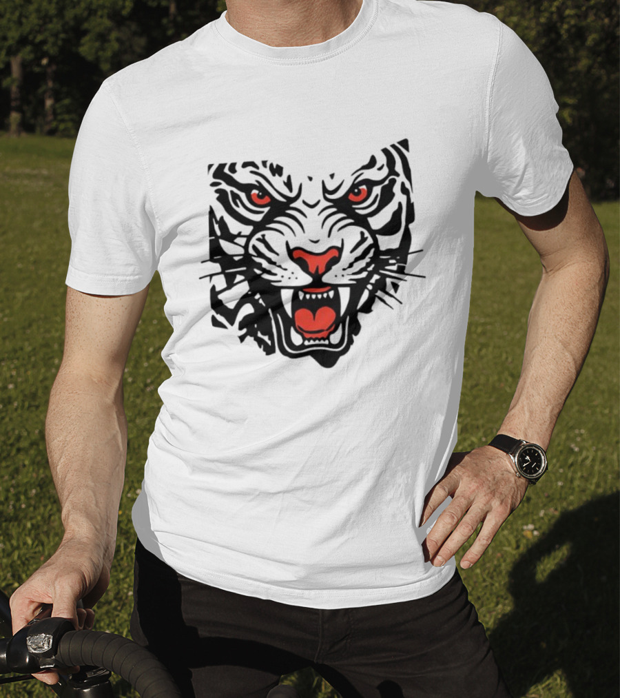 Clemson Tigers Head Clemson University Fierce Tiger Face T-Shirt