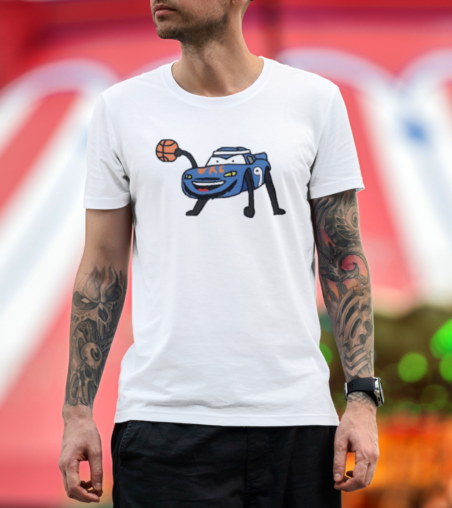 Alex Cars Russo Alex Caruso OKC Thunder Basketball Cartoon T-Shirt
