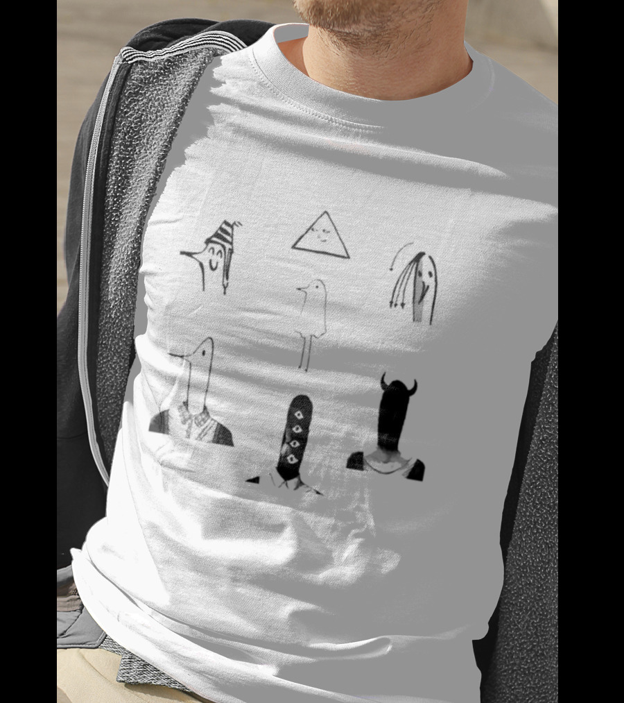 Oyasumi Punpun All Forms Minimalist Characters Collection T-Shirt